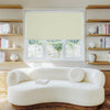 Sutton custom blackout roller shade, soft beige, for modern interiors